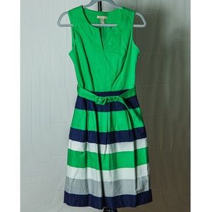 Banana Republic - Striped Fit & Flare Dress